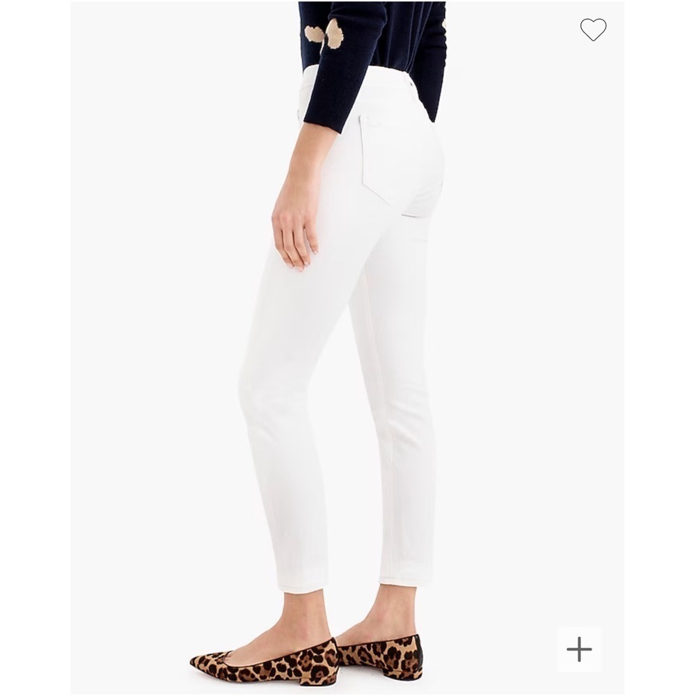 J. Crew | 8” Toothpick Ankle Denim Jeans White, Women’s Size 27 (4) - Picture 4 of 10